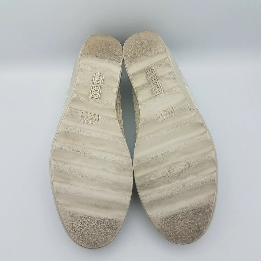 Espadrille Slip On Womens Sneaker The‎ Flexx 7 Call Me Black Silver Shimmer Shoe